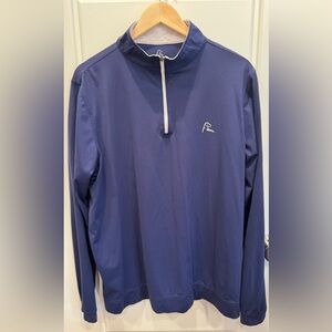 Rhoback Quarter Zip, Navy Blue (American Flag)